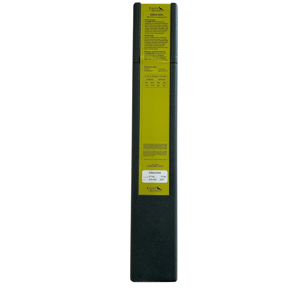 Embalagem de eletrodo Eagle 634 para revestimento duro